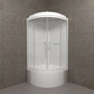 Душевая кабина Triton Ультра Щ0000061837 90x90 см профиль белый стекло прозрачное